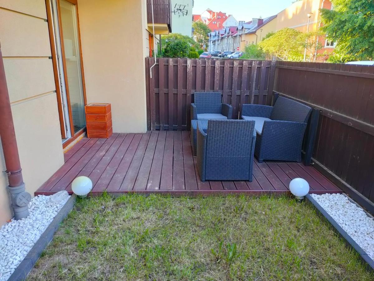 Apartament Rodzinny Z Ogrodkiem W Centrum Gizycka Giżycko Kültér fotó